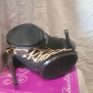 Charlotte Russe Brown Animal Print Heels